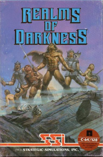 Realms Of Darkness box art for Commodore 64